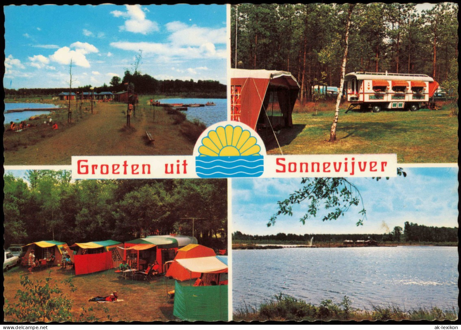 Rekem Rekem Camping Sonnevijver (Mehrbildkarte) N.V. KAPELHOF 1980 - Sonstige & Ohne Zuordnung