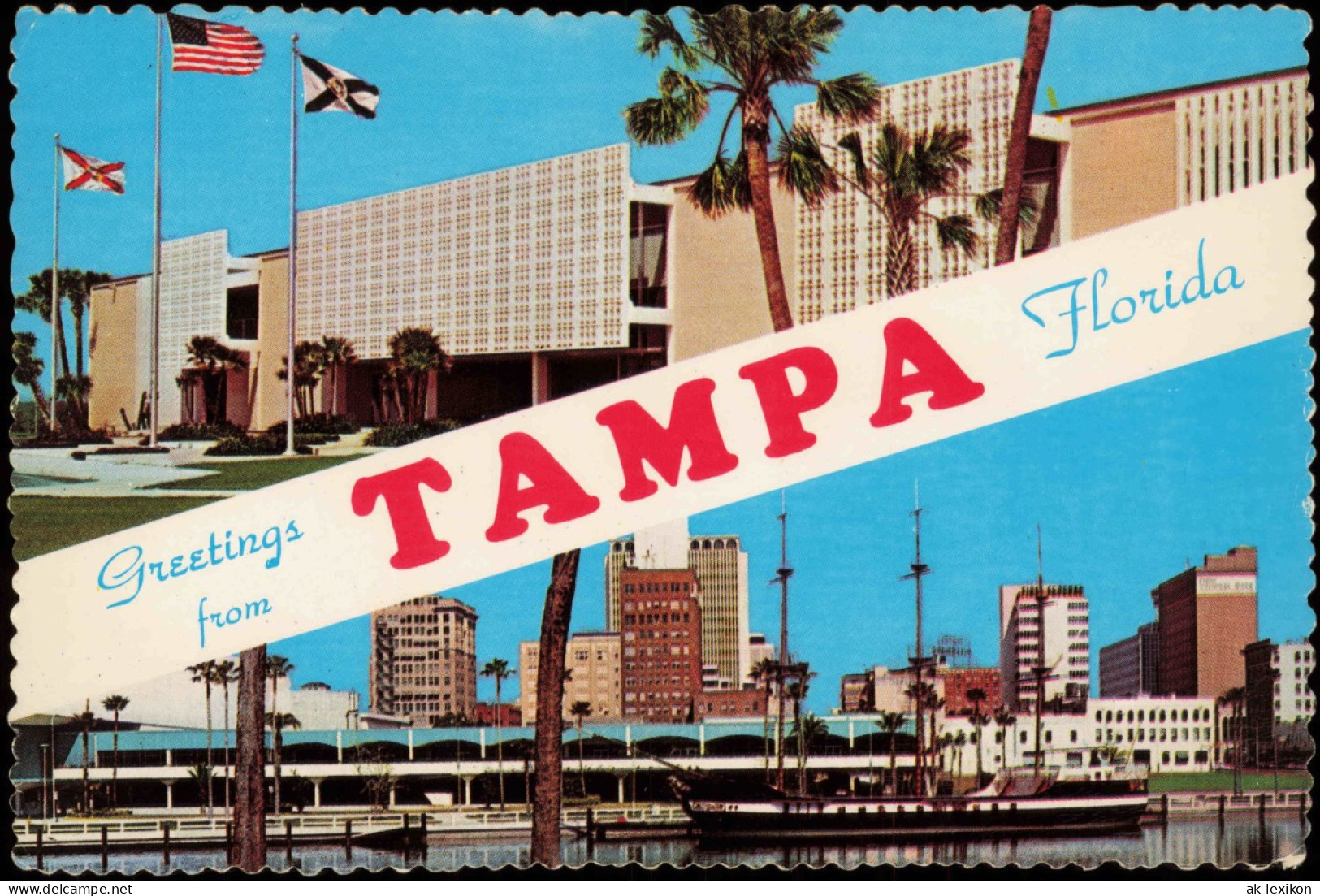 Tampa Greetings TAMPA Florida UNIVERSITY OF SOUTH FLORIDA, SKYLINE 1970 - Other & Unclassified