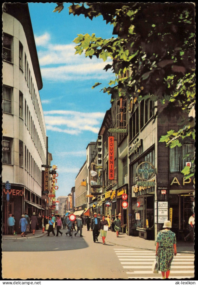 Ansichtskarte Köln Hohe Straße, Geschäfte, Leute Beim Einkaufen 1965 - Köln