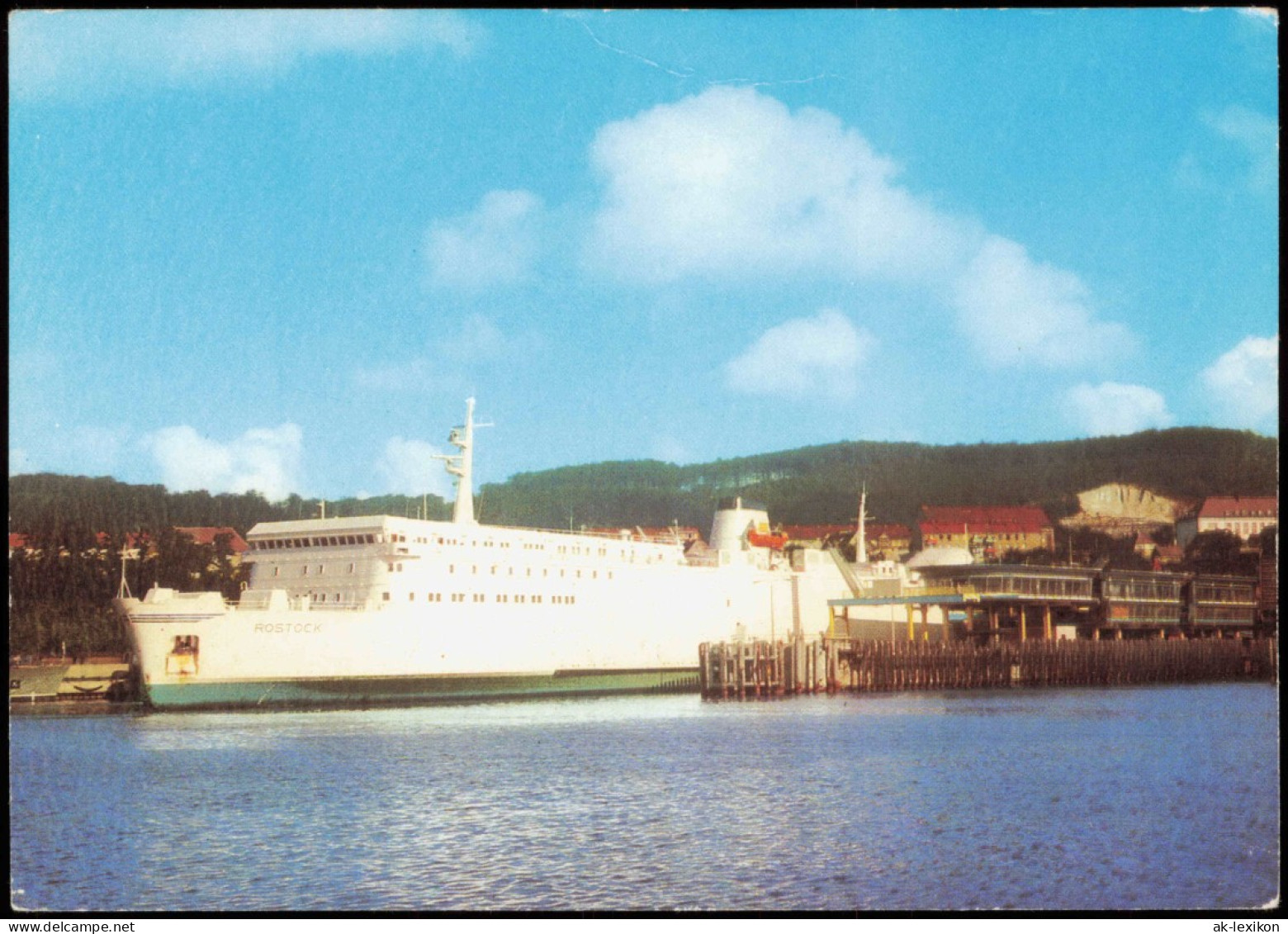 Ansichtskarte Sassnitz Fährschiff "Rostock" 1981 - Sassnitz