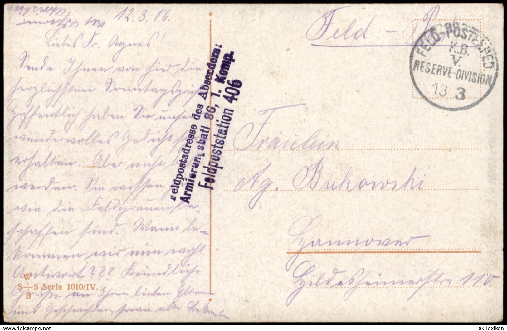 Ansichtskarte Militaria 1. WK Majestats Jüngster Rekrut 1916   Feldpoststempel - Oorlog 1914-18