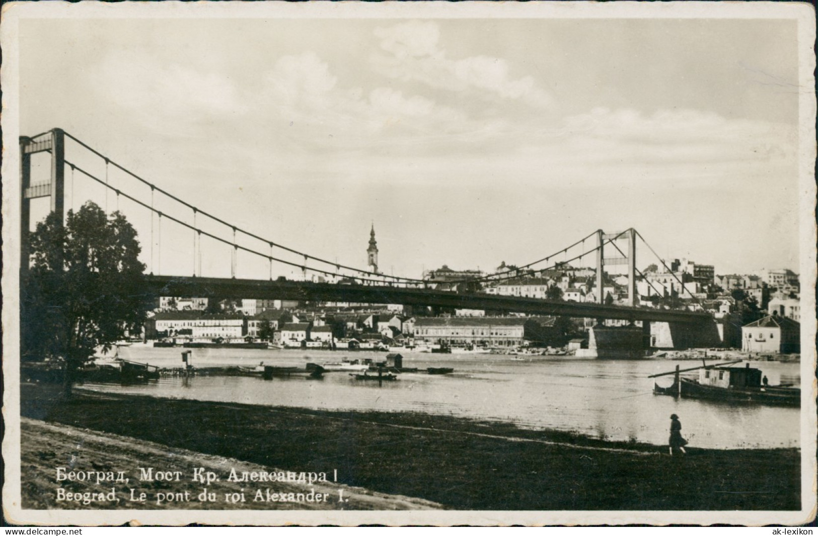 Belgrad Beograd (Београд) Le Pont Du Roi Alexander 1. 1936 - Servië