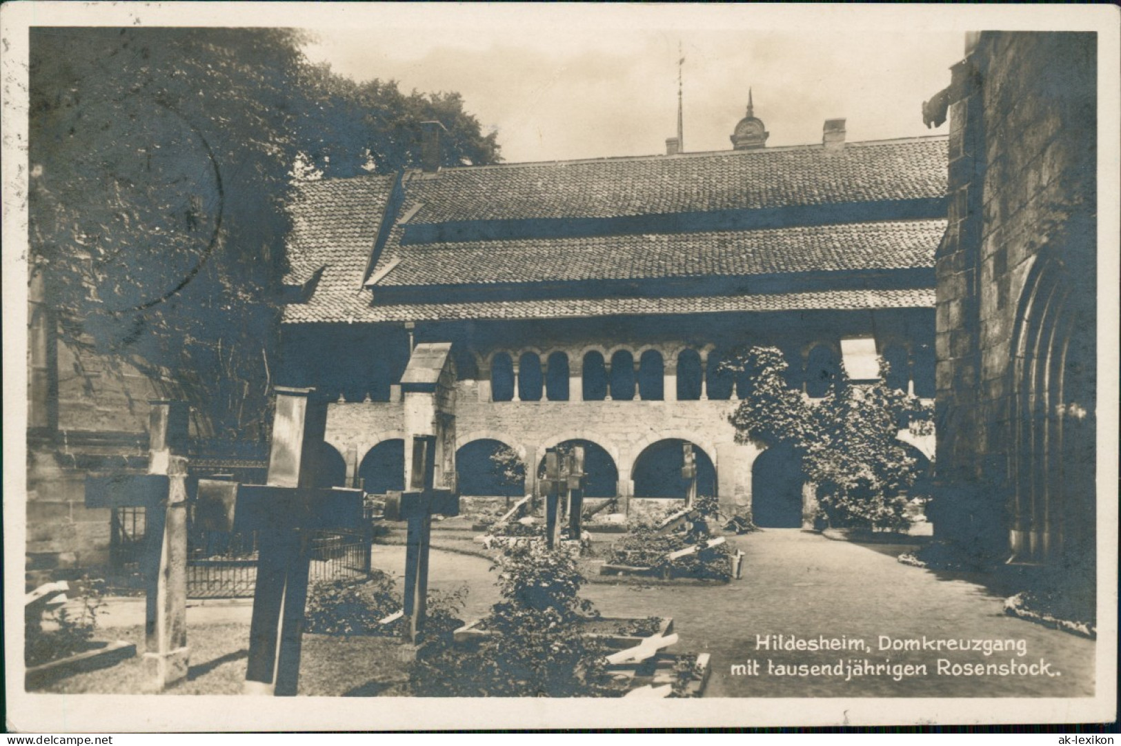 Ansichtskarte Hildesheim Domkreuzgang Mit Tausendjährigen Rosenstock. 1930 - Hildesheim