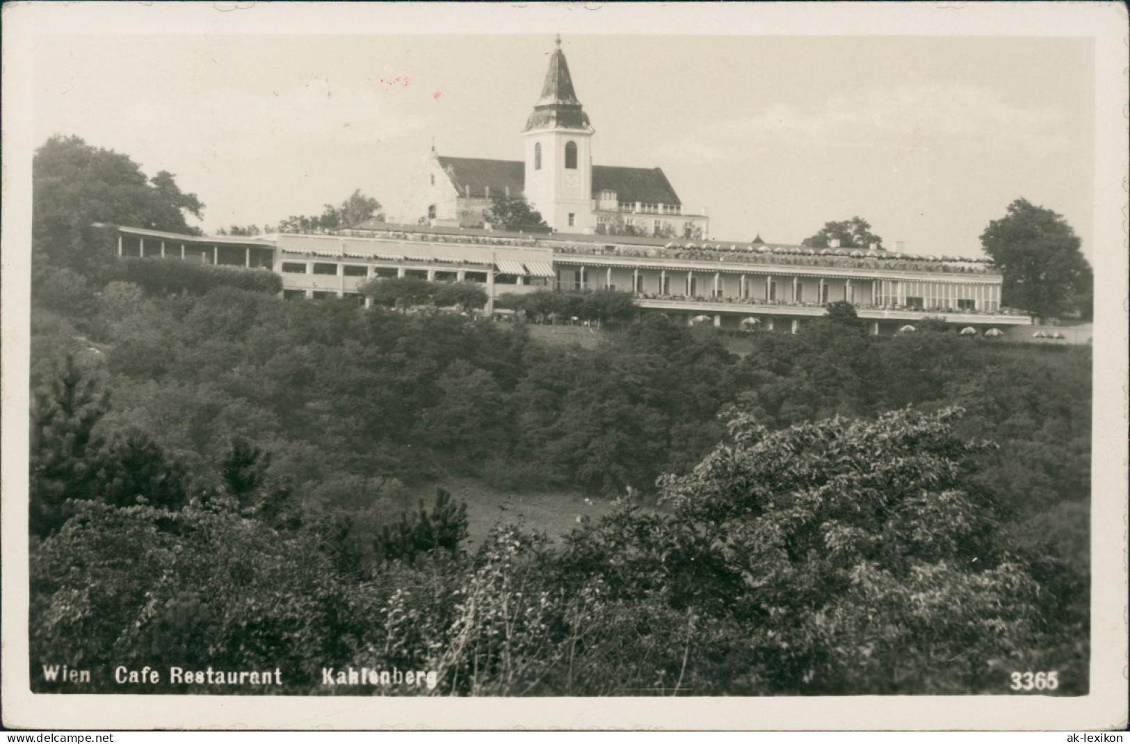 Ansichtskarte Döbling-Wien Kahlenberg Restaurant 1938 - Autres & Non Classés