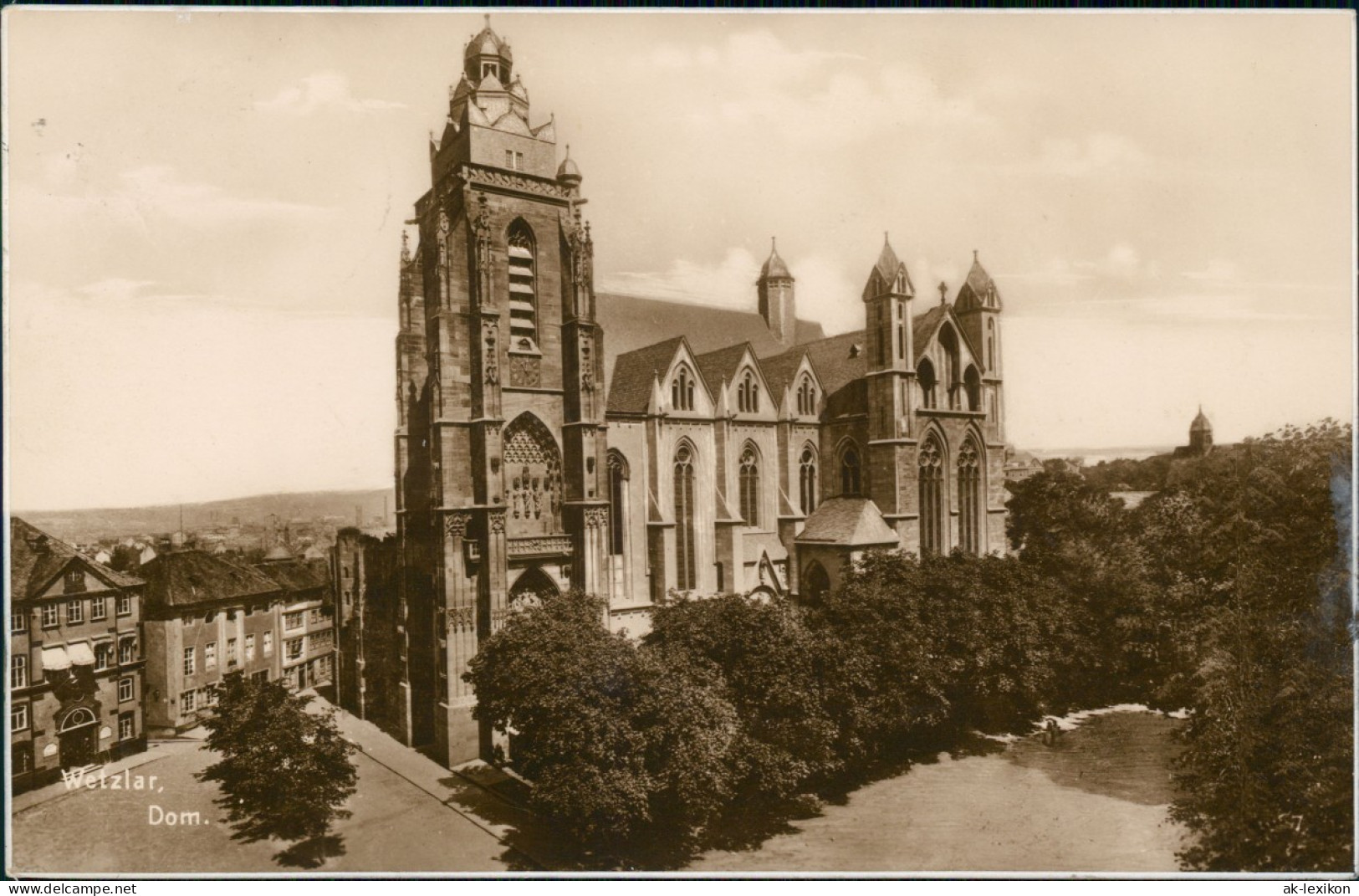 Ansichtskarte Wetzlar Partie Am Dom Fotokarte 1928 - Wetzlar