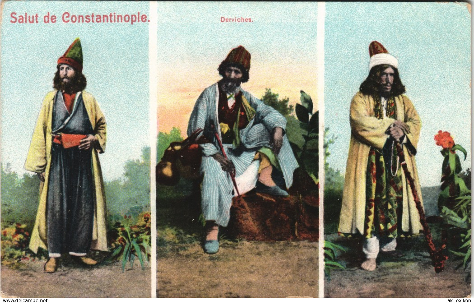 Istanbul  Derviches, Einheimische In Trachten-Kleidung (Native People) 1910 - Turkije