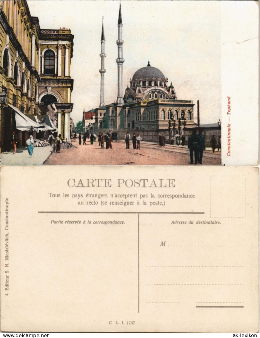 Istanbul Konstantinopel | Constantinople Straßenpartie Tophané 1908 - Turkije