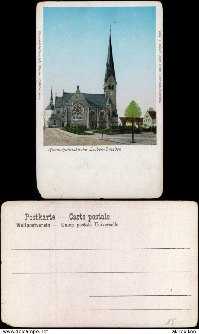 Ansichtskarte Leuben-Dresden Himmelfahrtskirche 1911 - Dresden