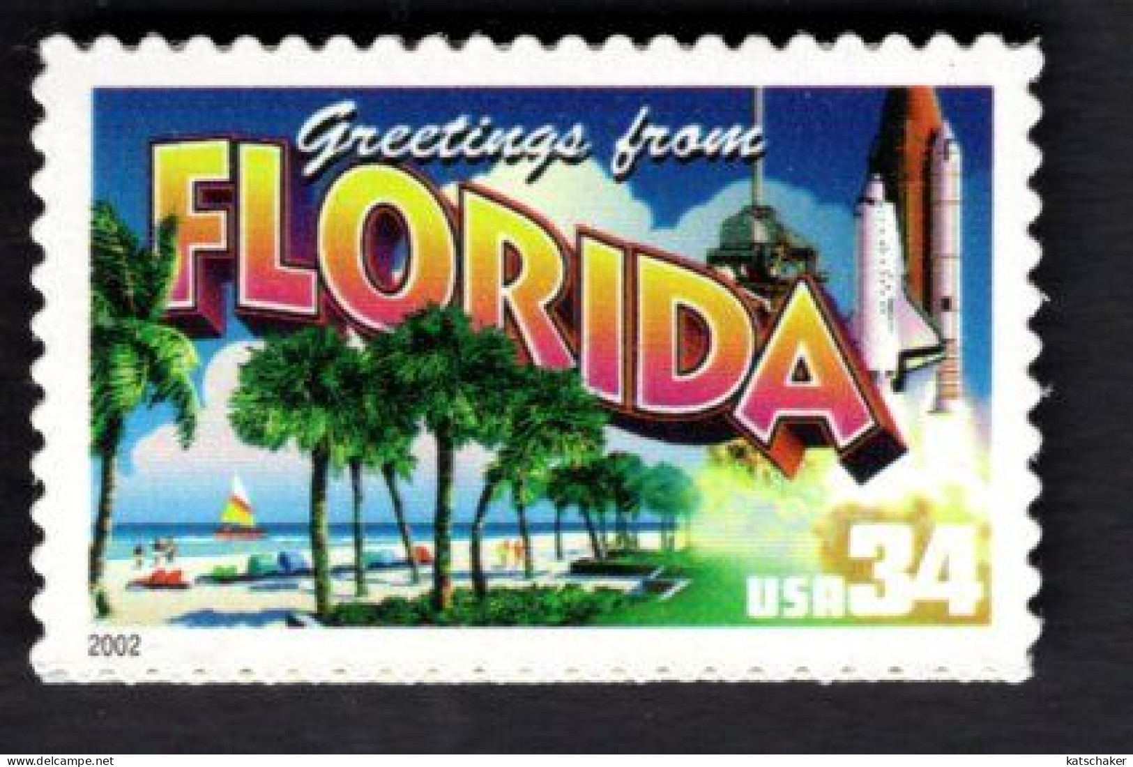 2016406508 2002 SCOTT 3569 (XX) POSTFRIS MINT NEVER HINGED  -  GREETINGS FROM AMERICA - FLORIDA - Unused Stamps