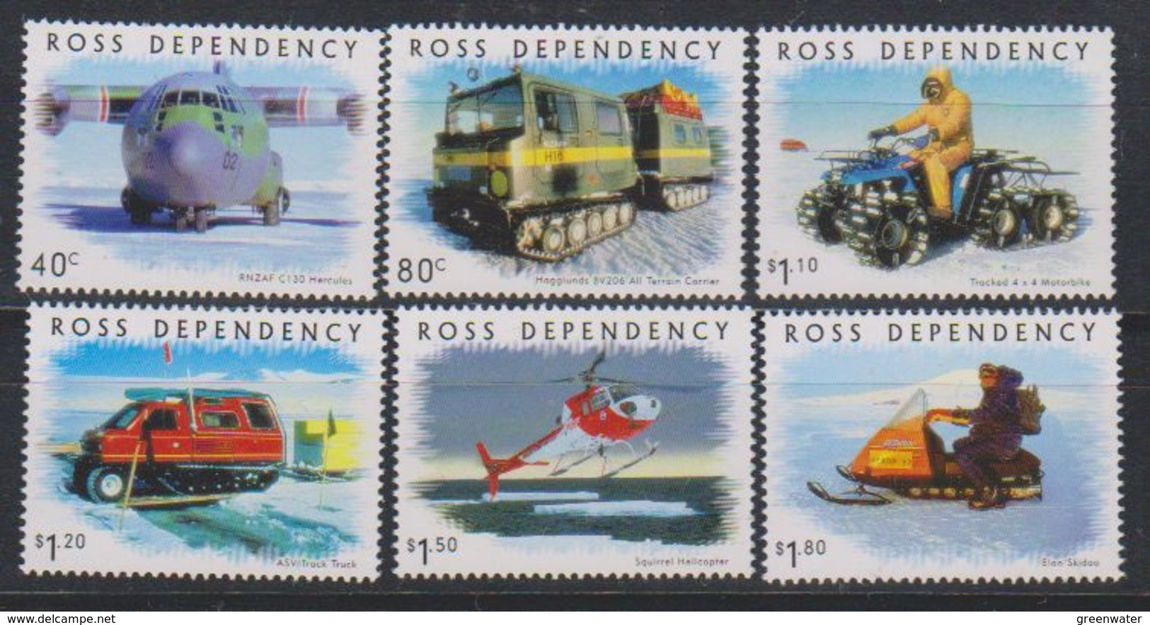 Ross Dependency 2000 Transport On The Ice 6v ** Mnh (59657A) ROCK BOTTOM - Unused Stamps