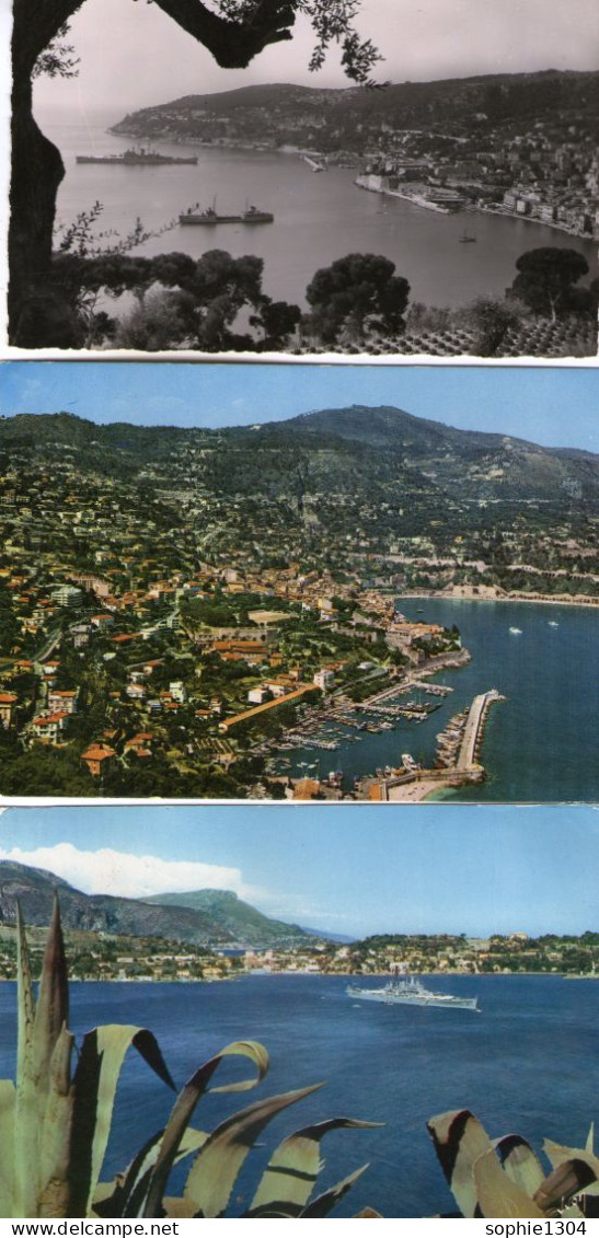 3  CARTES - VILLEFRANCHE-SUR-MER - Villefranche-sur-Mer