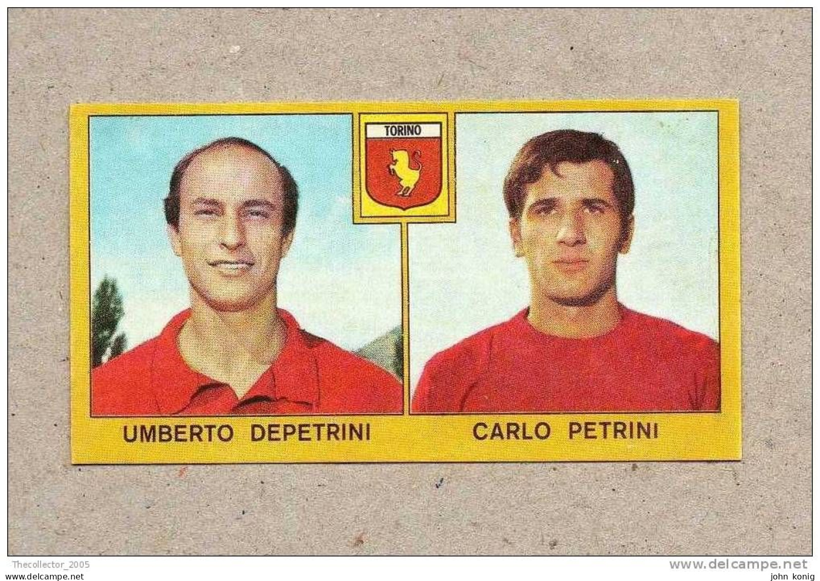 CALCIATORI - CALCIO - Figurine Panini 1969-1970 # Roma (U. Depetrini-C. Petrini) - Edizione Italiana