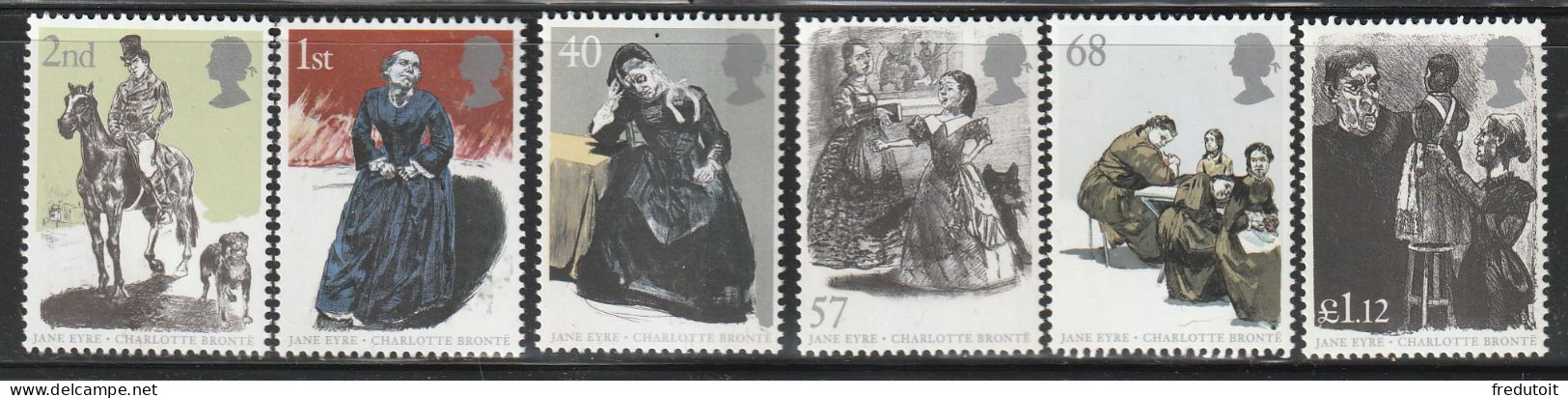 GRANDE BRETAGNE - N°2622/7 ** (2005) Littérature "Jane Eyre" - Unused Stamps