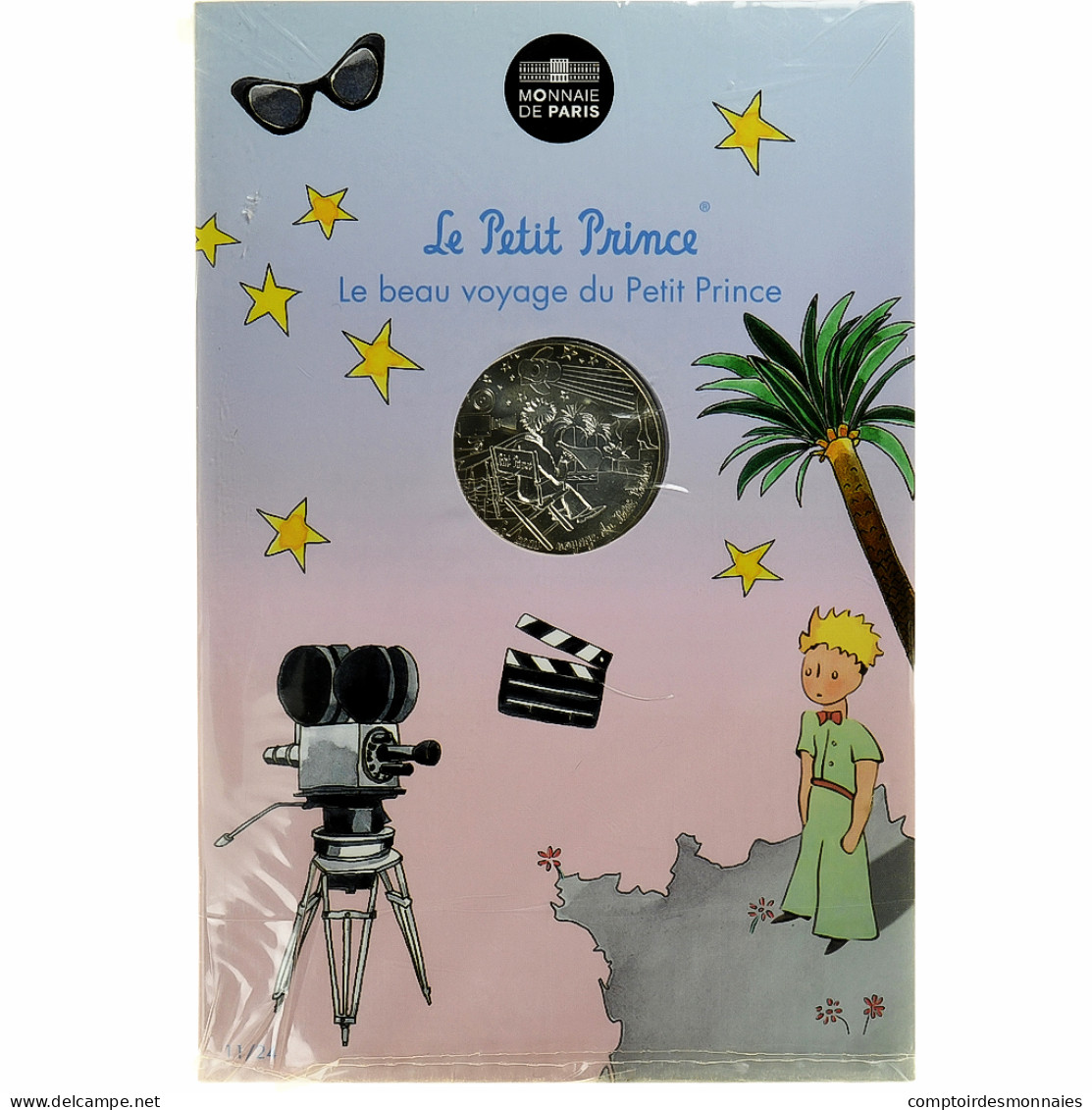 France, 10 Euro, Petit Prince Fait Du Cinéma, 2016, MDP, Argent, FDC - Francia