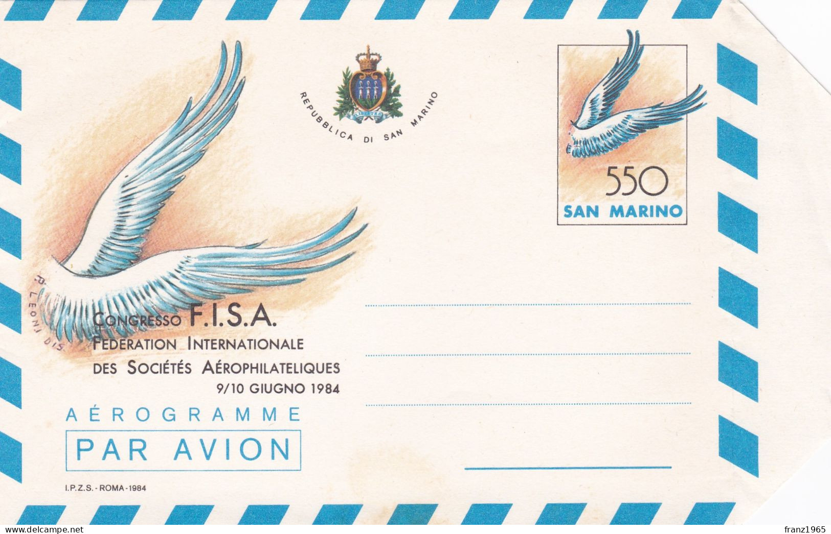 Congresso FISA - 1984 - Enteros Postales