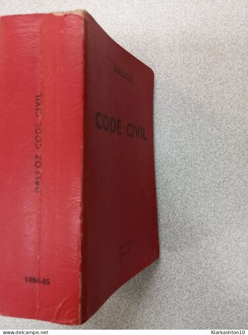 Petits Codes Dalloz Code Civil Quatre-Vingt Quatriéme Édition - Autres & Non Classés