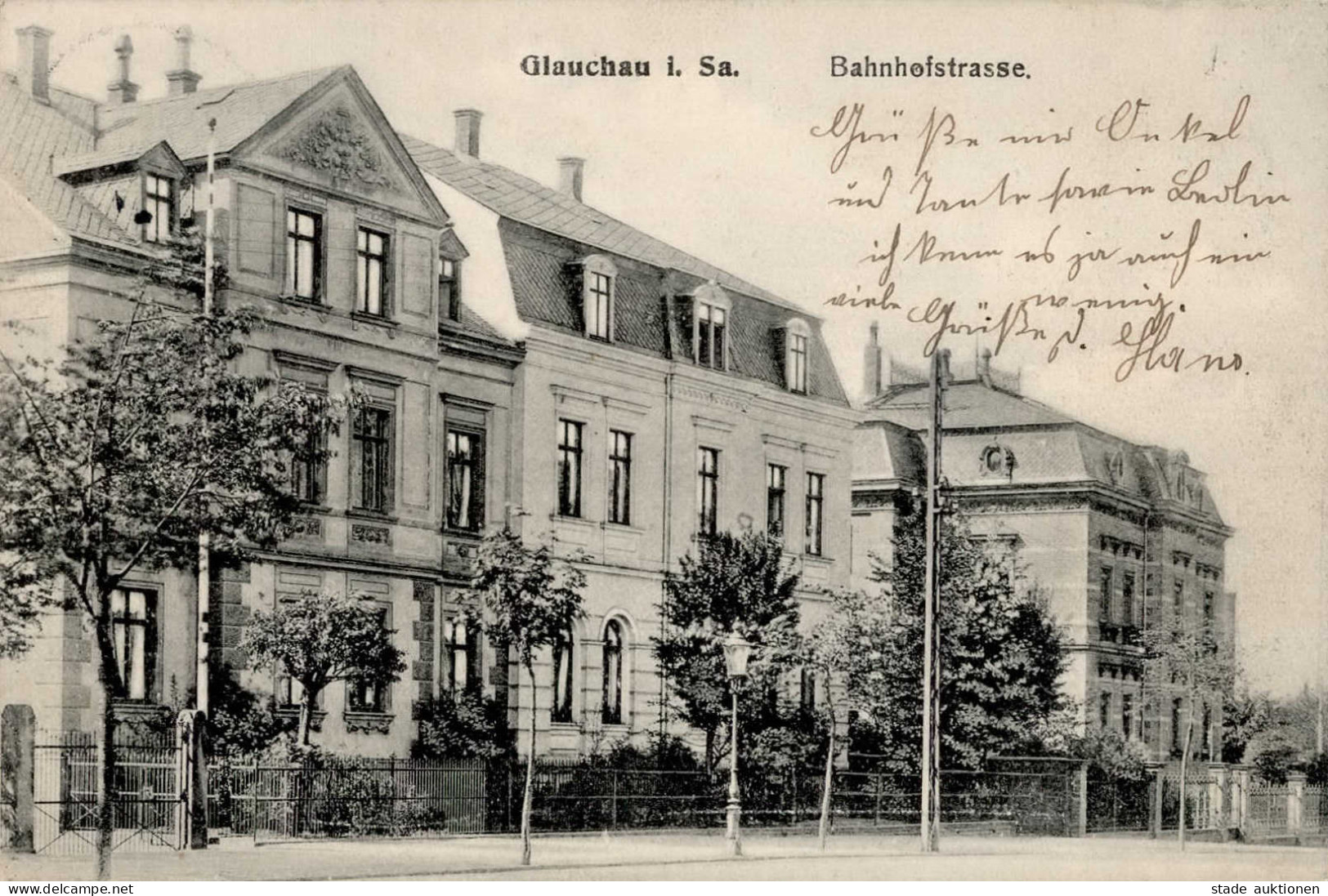 Glauchau (o-9610) Bahnhofstrasse 1906 I- - Other & Unclassified