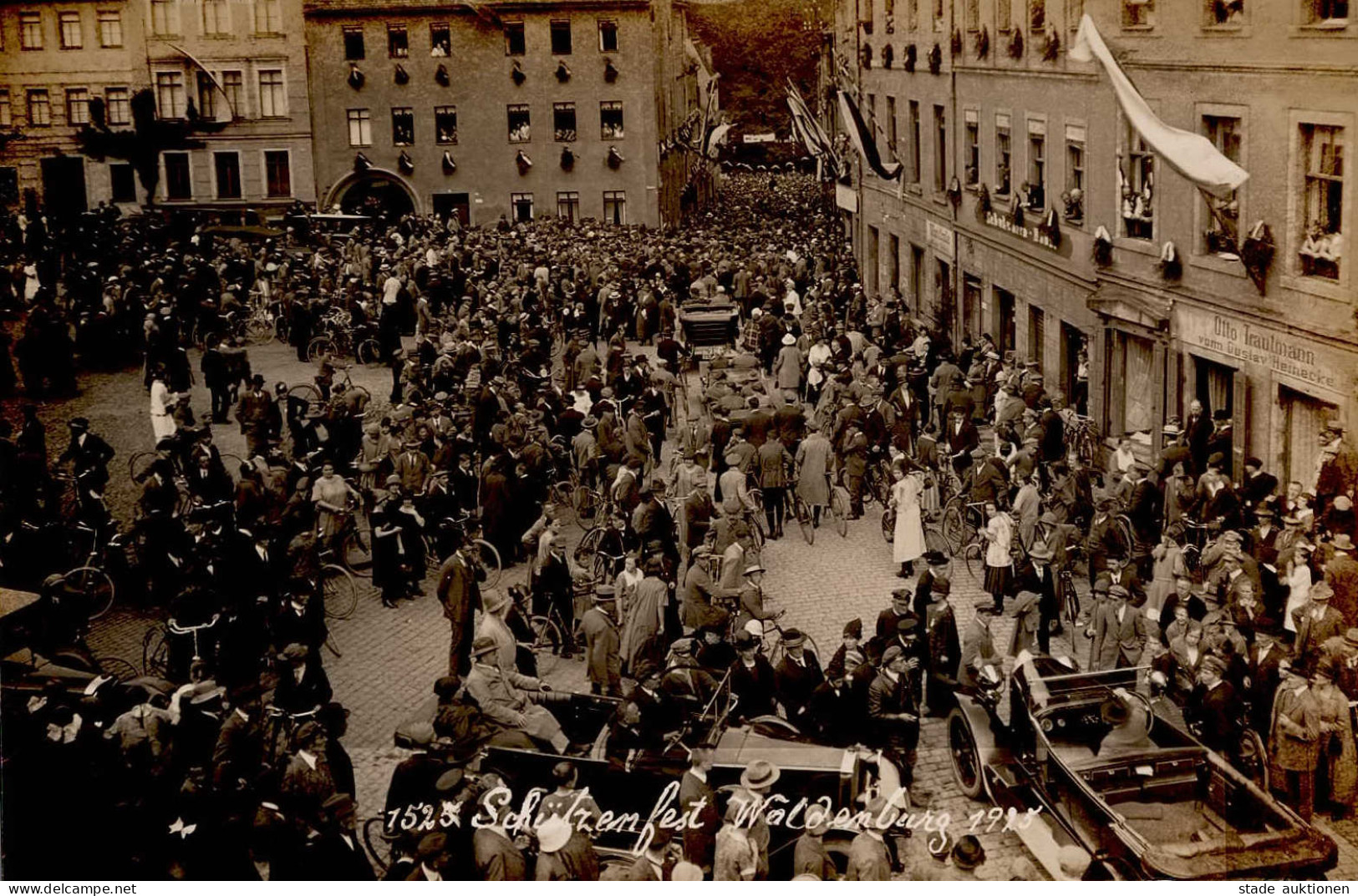 Waldenburg (o-9611) Schützenfest 1925 Handlung Trautmann Fahrrad Auto I Cycles - Andere & Zonder Classificatie