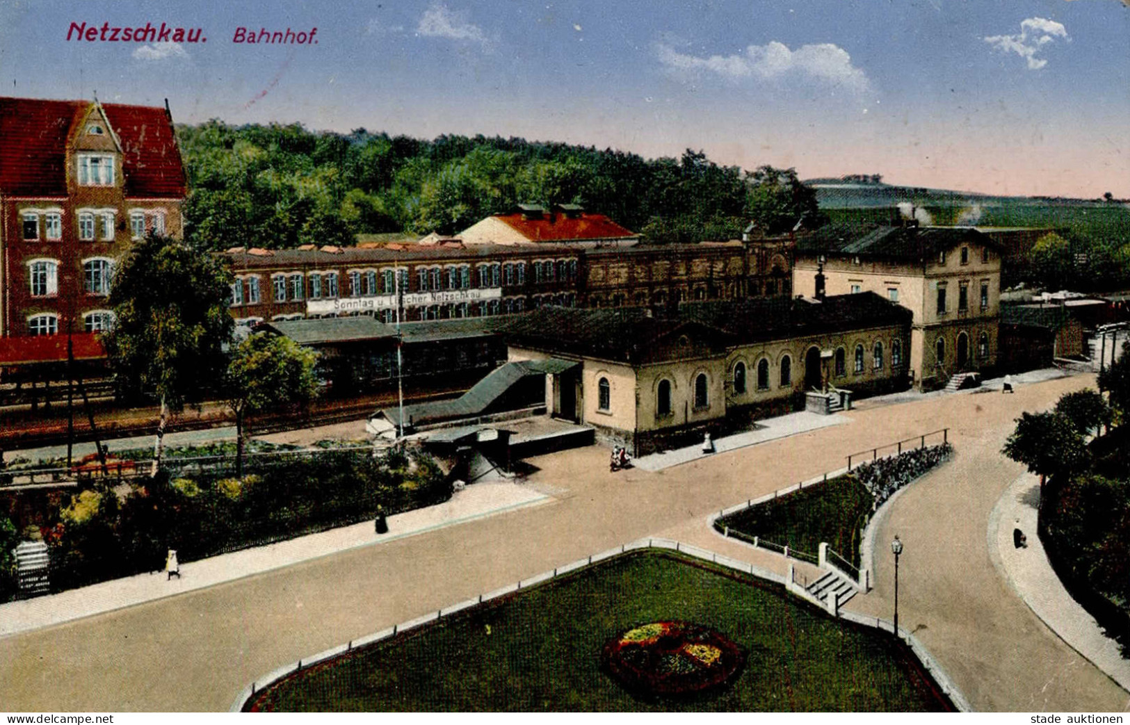 Netzschkau (o-9804) Bahnhof Eisenbahn 1919 I-II Chemin De Fer - Other & Unclassified