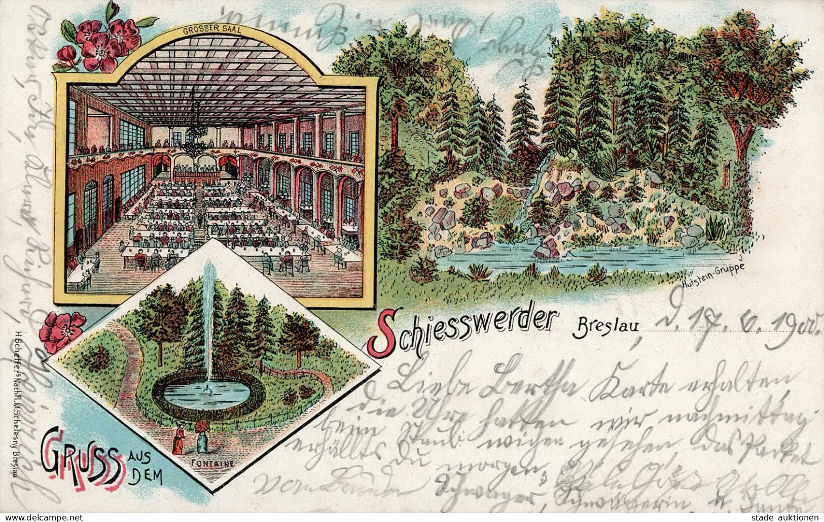 Breslau Schiesswerder 1900 I-II (Stauchung) - Poland