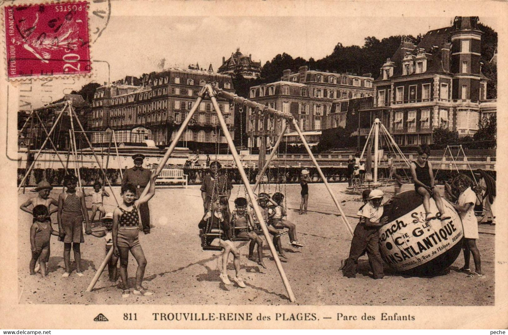 N°925 W -cpa Trouville -parc Des Enfants- - Trouville