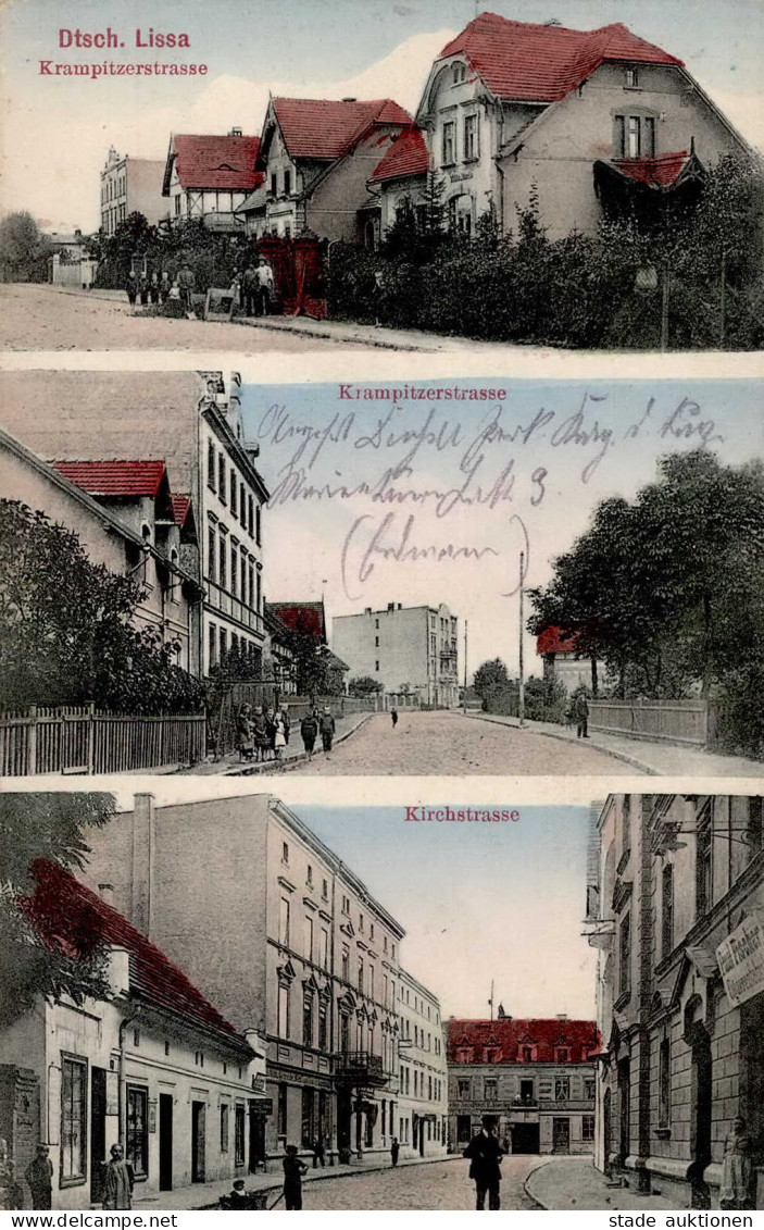 Deutsch-Lissa Krampitzerstrasse Kirchstrasse 1915 I-II - Pologne