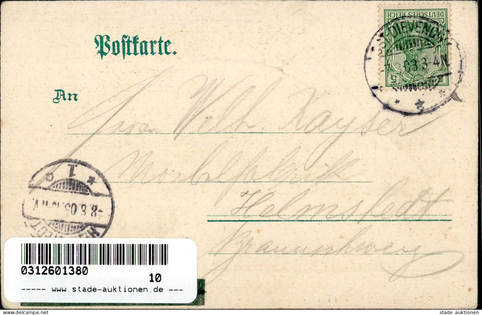Dievenow Kurhaus Muschel 1903 II- (Reißnagelloch, Ecken Abgestossen) - Pologne