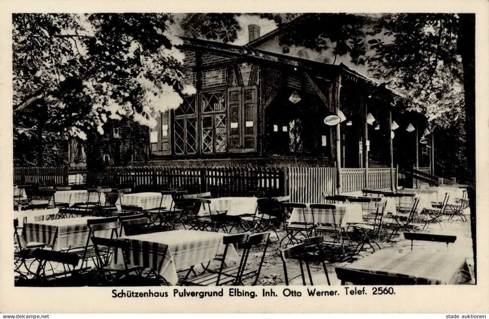 Elbing (Polen) Gasthaus Schützenhaus Pulvergrund I- - Pologne