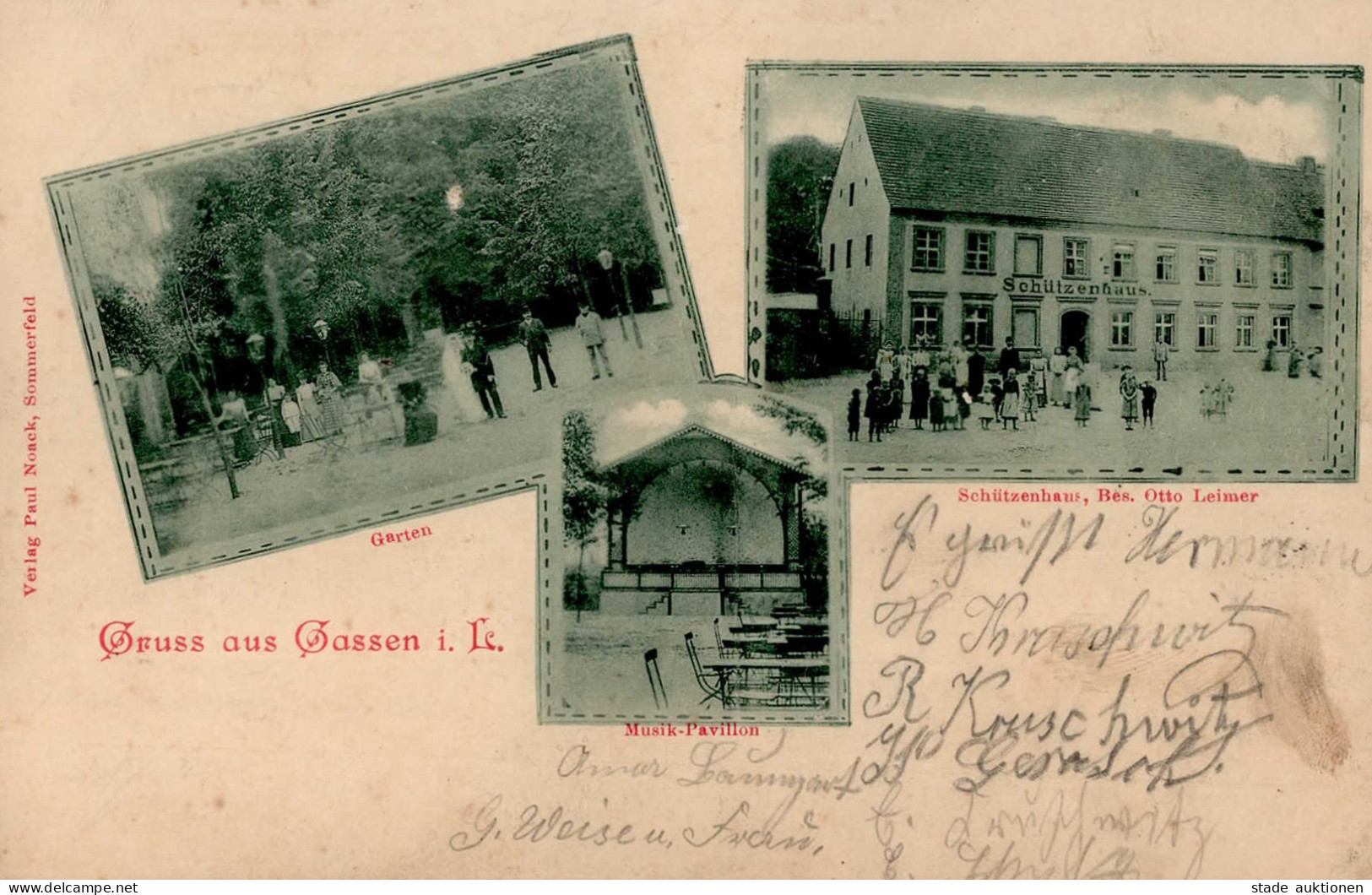 Gassen Schützenhaus 1900 I-II - Polen