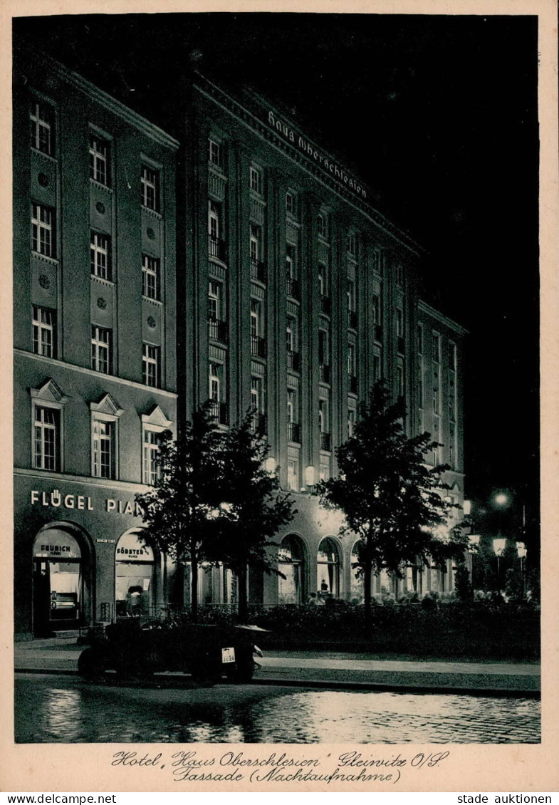 Gleiwitz Hotel Haus Oberschlesien Handlung Piano Feurich I-II - Polen