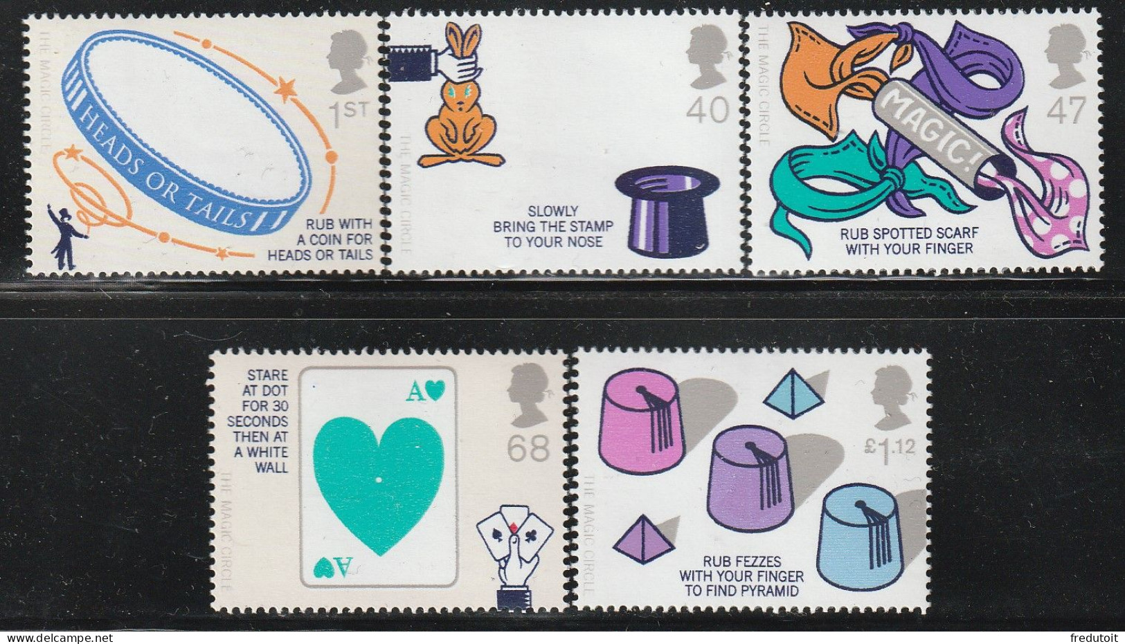 GRANDE BRETAGNE - N°2628/32 ** (2005) La Magie - Unused Stamps
