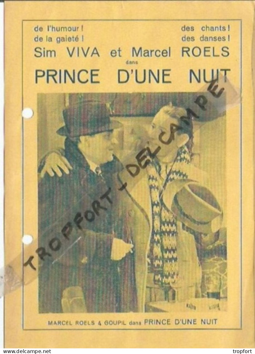 PG / Feuillet PROGRAMME CINEMA Ancien  PRINCE D'UNE NUIT  COLISEUM PARAMOUNT Danse CHALINOFF - Programas