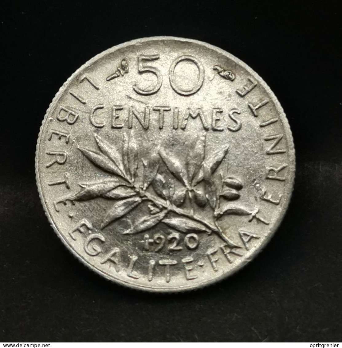 50 CENTIMES SEMEUSE ARGENT 1920 FRANCE / SILVER (Réf. 24425) - 50 Centimes