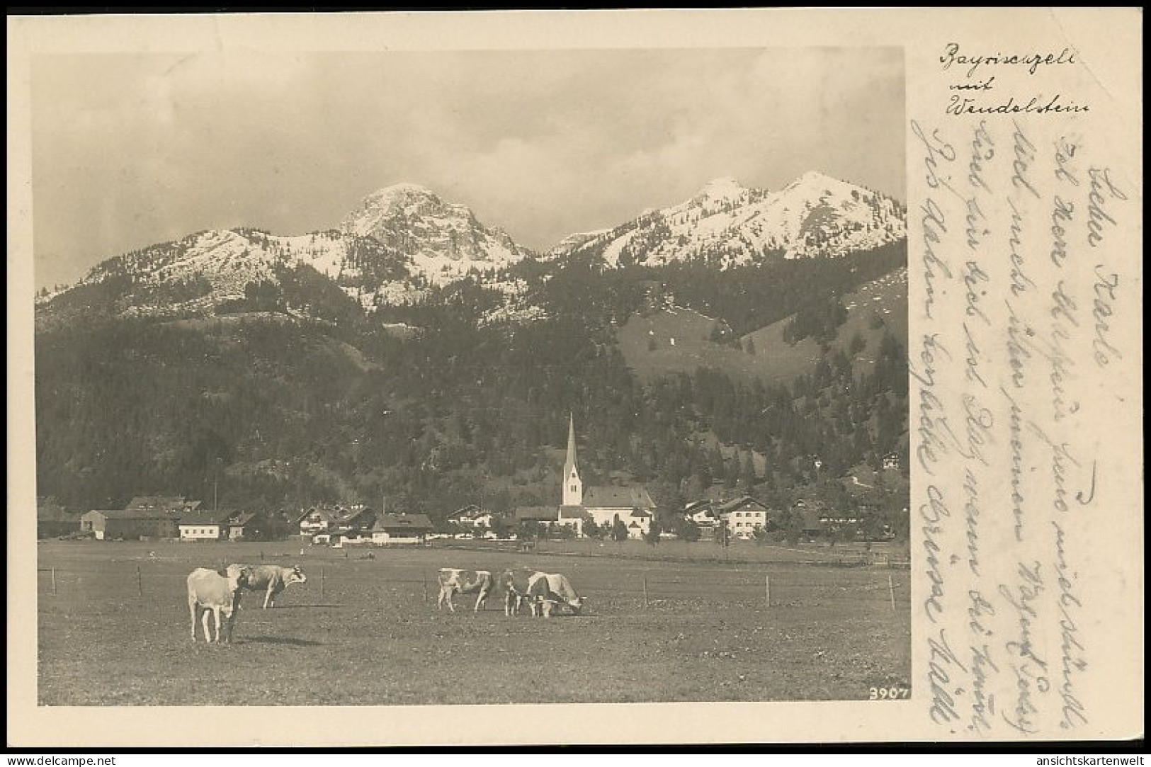 Bayrischzell Panorama Mit Wendelstein Gl1937 #139.482 - Other & Unclassified