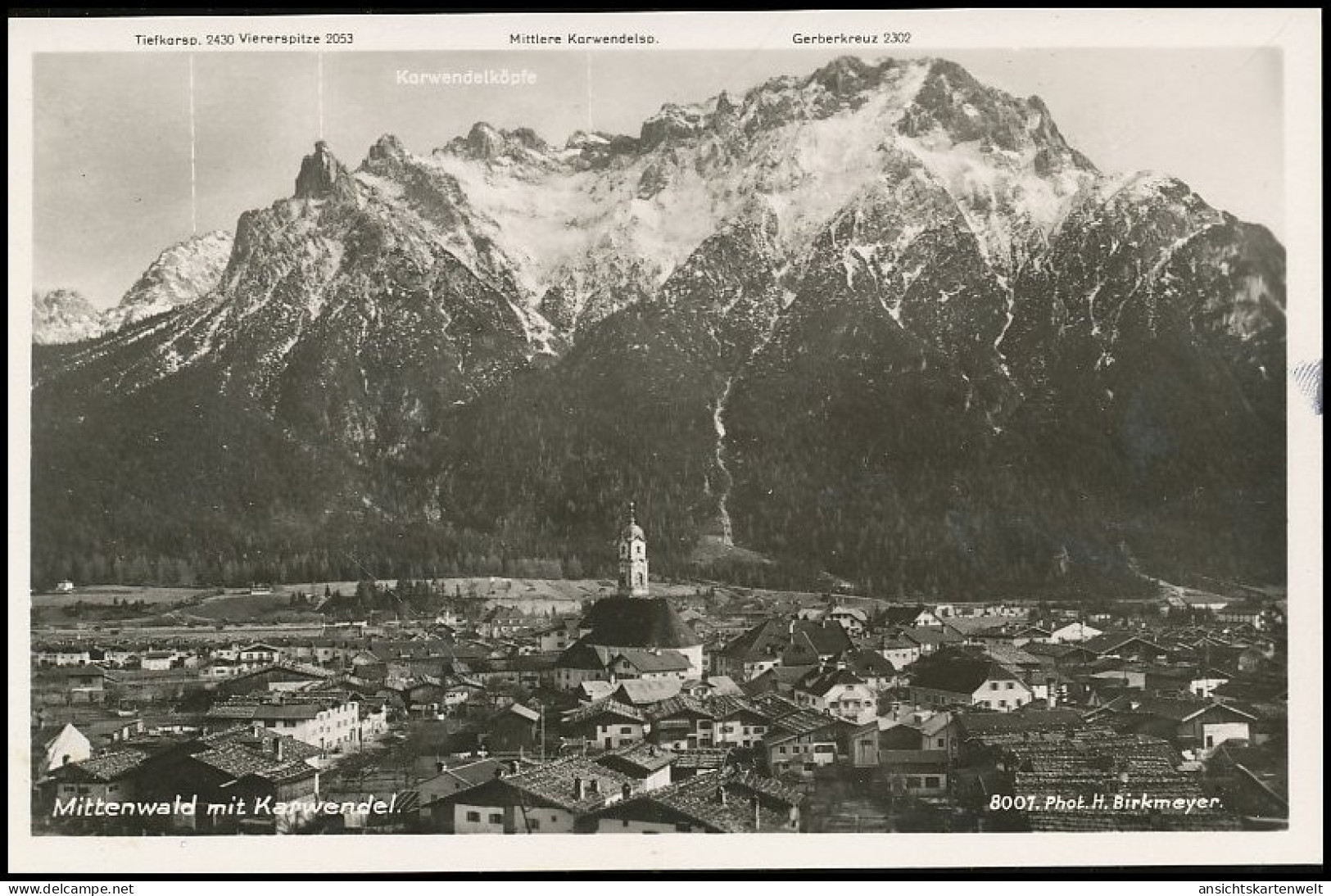 Mittenwald - Panorama Gegen Karwendelgebirge Ngl #137.976 - Other & Unclassified