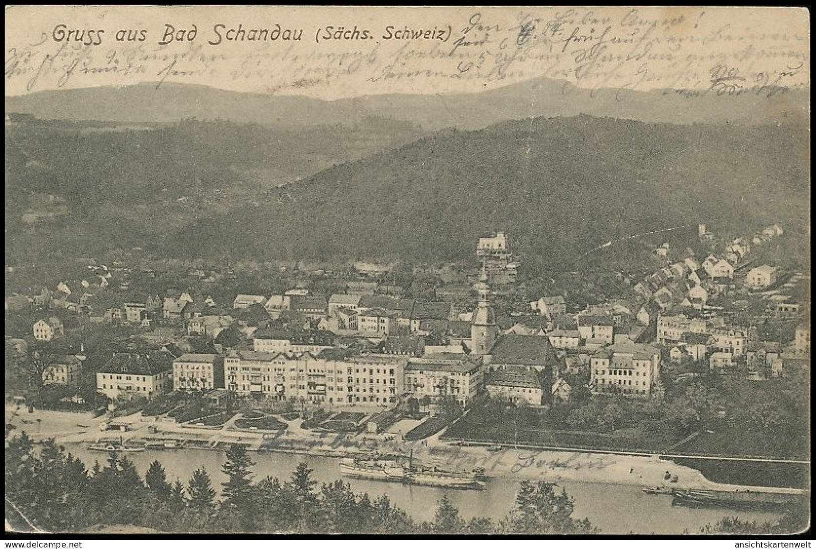 Bad Schandau Panorama Gl1904 #139.129 - Other & Unclassified