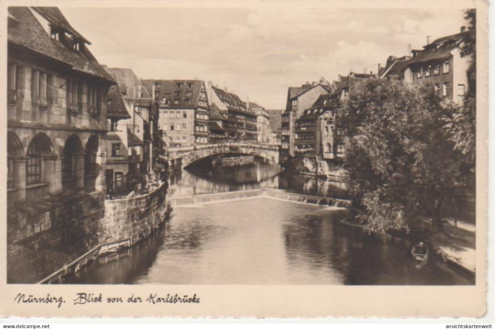 Nürnberg Blick Von Der Karlsbrücke Gl1939 #216.751 - Other & Unclassified