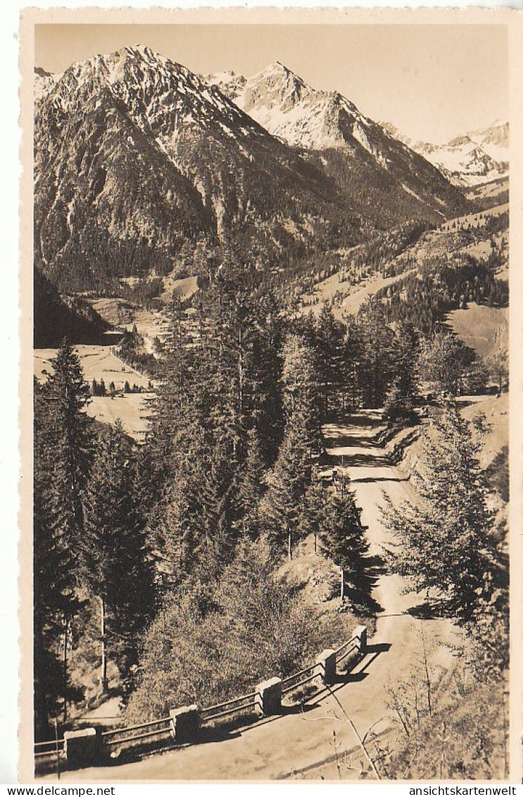 Hindelang-Bad Oberdorf A.H.-Paßstraße M.Breitenberg Und Rotspitze Ngl #C8709 - Otros & Sin Clasificación