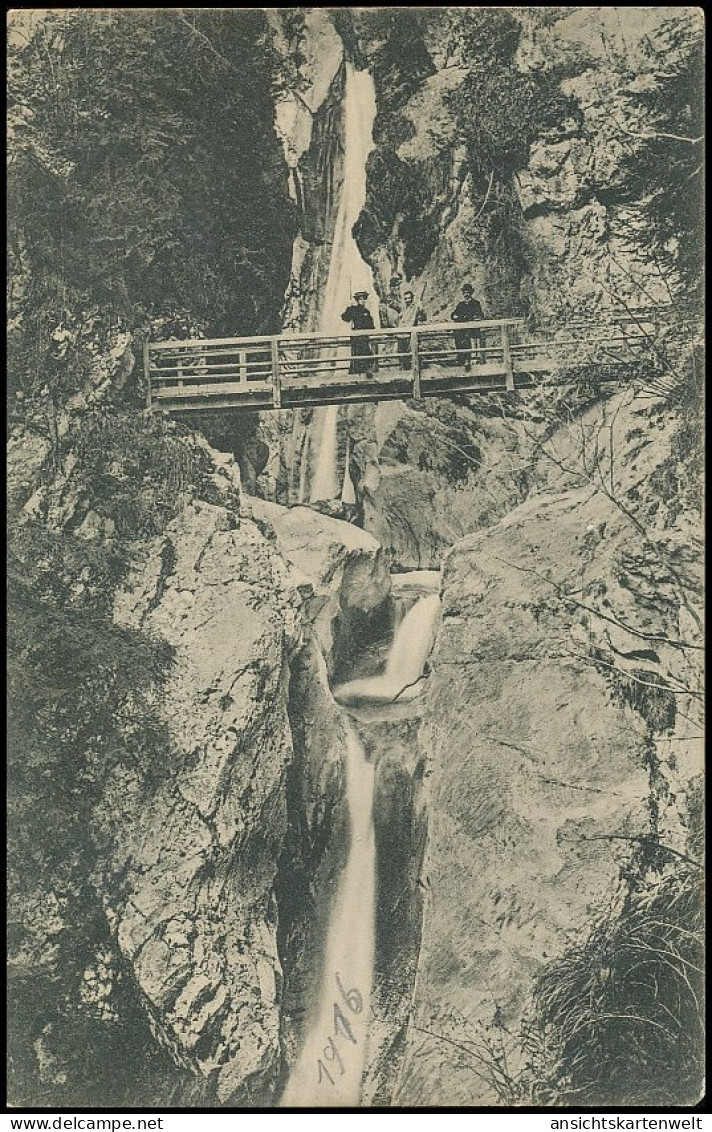 Bayrischzell Tatzelwurm Wasserfälle Feldpgl1916 #139.505 - Otros & Sin Clasificación