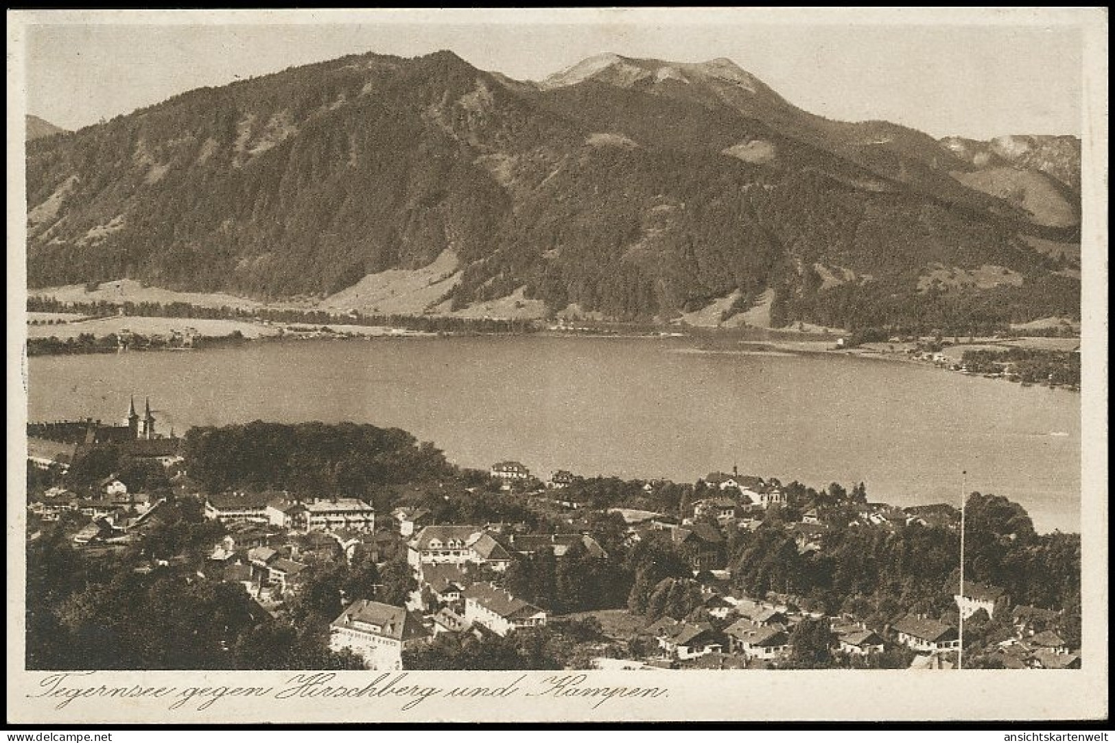 Tegernsee Panorama Gegen Hirschberg Und Kampen Glca.1915 #139.644 - Other & Unclassified