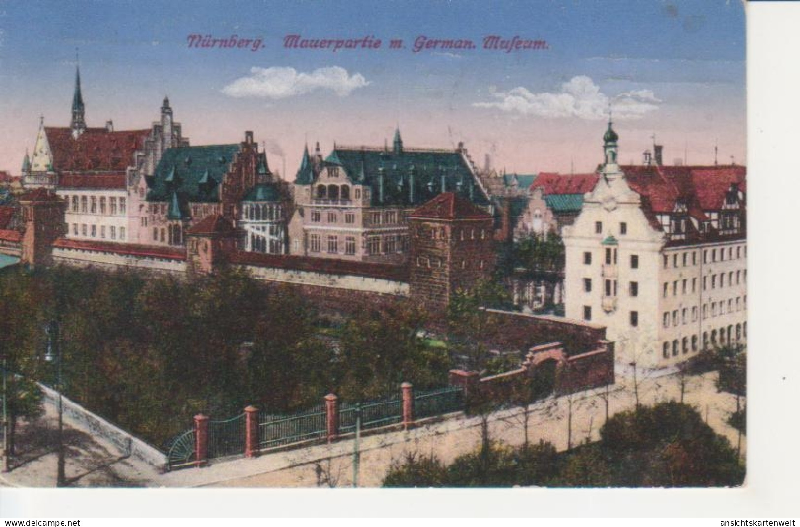 Nürnberg Mauerpartie Am Germanischen Museum Gl1925 #217.003 - Otros & Sin Clasificación