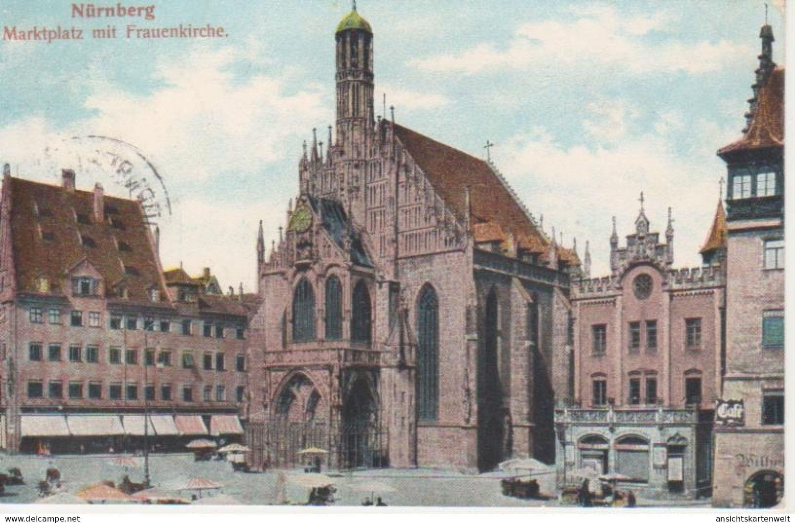 Nürnberg Marktplatz Mit Frauenkirche Gl1908 #217.097 - Sonstige & Ohne Zuordnung