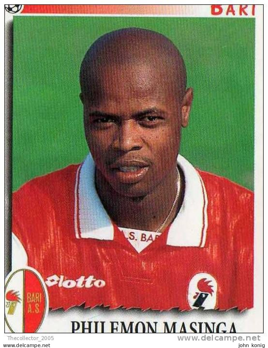 CALCIATORI - Calcio - Figurine Panini-calciatori 1997-98- #39 BARI (PHILEMON MASINGA) - Italian Edition