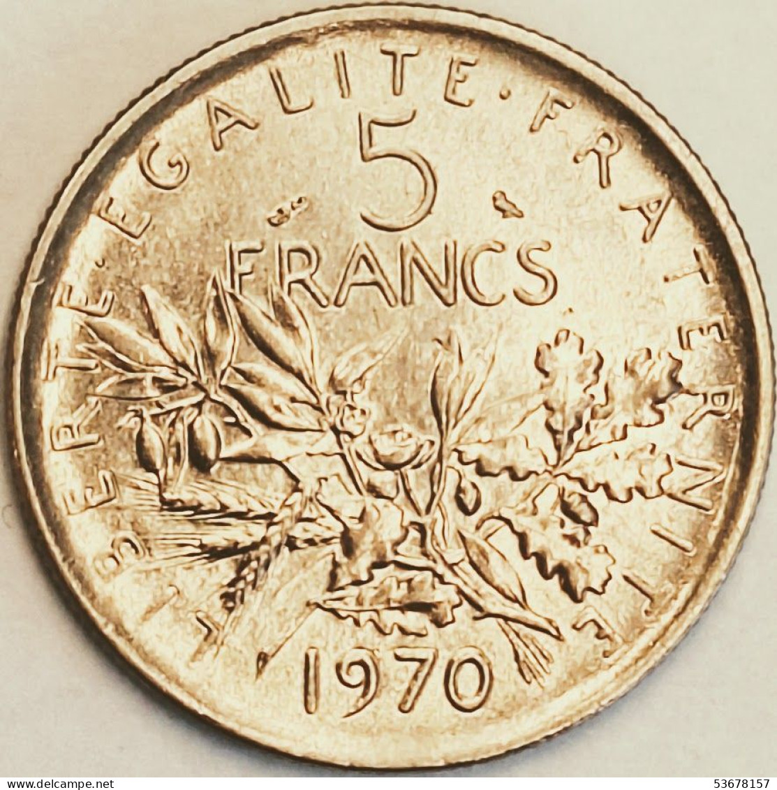 France - 5 Francs 1970, KM# 926a.1 (#4335) - 5 Francs