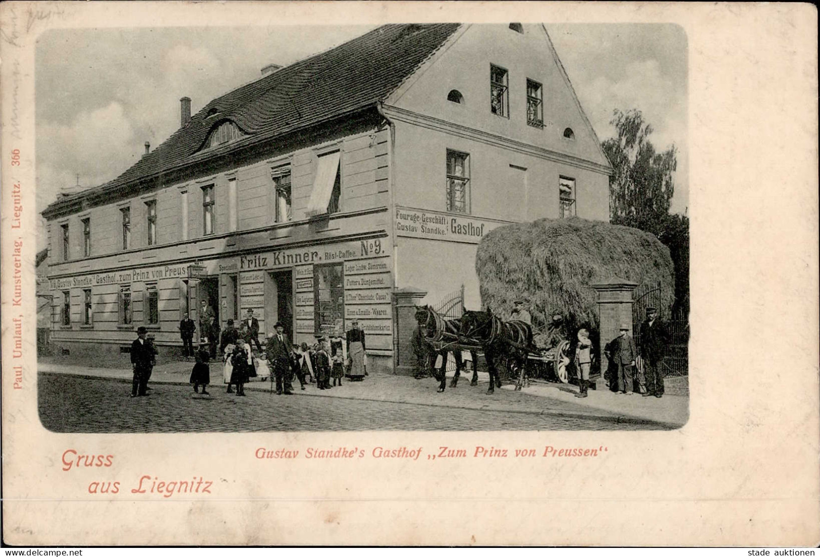 LIEGNITZ - Gustav Standkes Gasthof Zum Prinzen Von Preussen I-II - Pologne