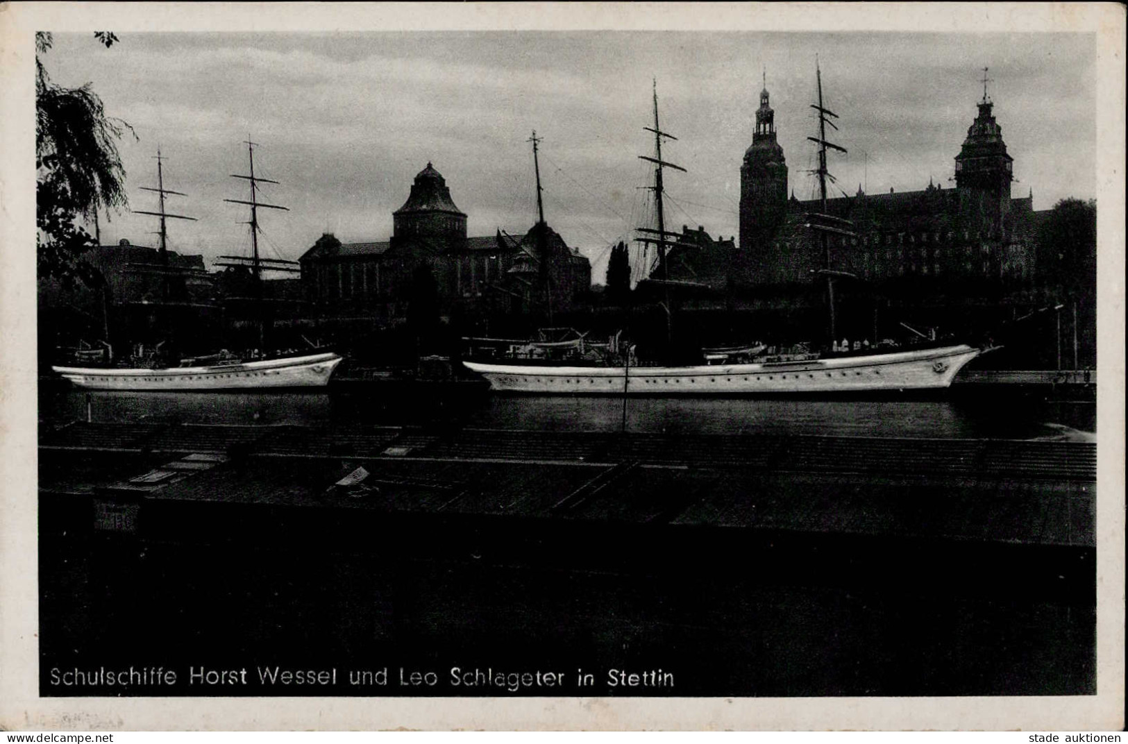 STETTIN - Schulschiffe HORST WESSEL Und LEO SCHLAGETER In Stettin I - Polen