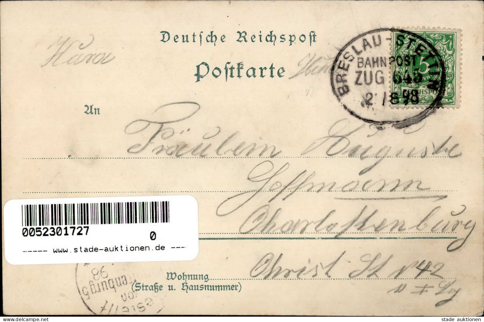 Stettin Podejuch Dampfer 1898 I-II (fleckig) - Poland