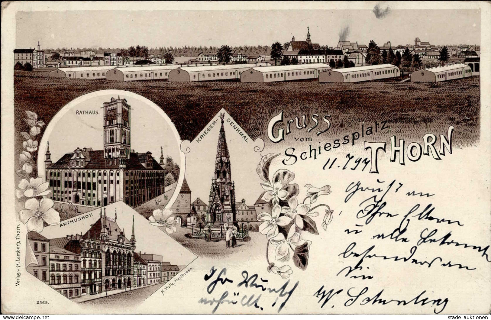 THORN - Gruss Vom SCHIEESPLATZ THORN 1897 I Montagnes - Poland