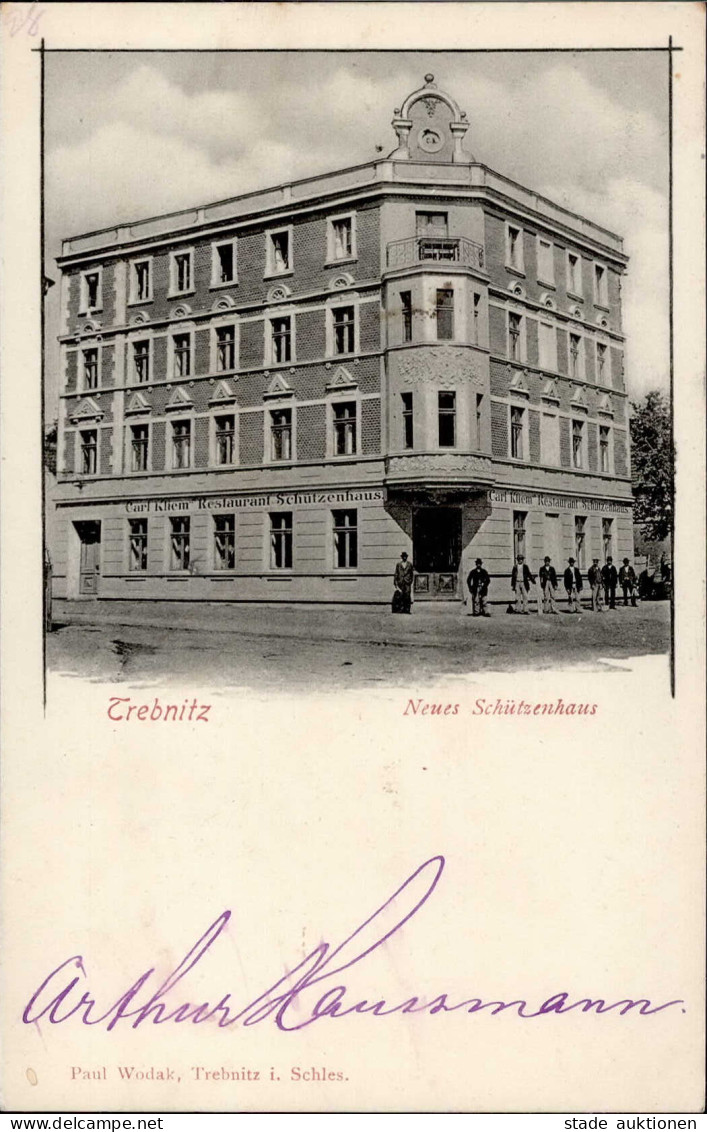 Trebnitz Gasthaus Zum Schützenhaus 1902 I - Poland