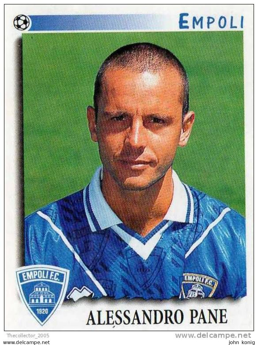 CALCIATORI - Calcio - Figurine Panini-calciatori 1997-98- #96 EMPOLI (ALESSANDRO PANE) - Italienische Ausgabe